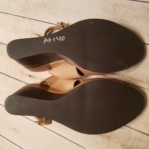 Pedro Iniesta Shoes - Women's Cork wedge heels with ankle strap size 11 Pedro Iniesta Shoes - Women's Cork wedge heels with ankle strap size 11